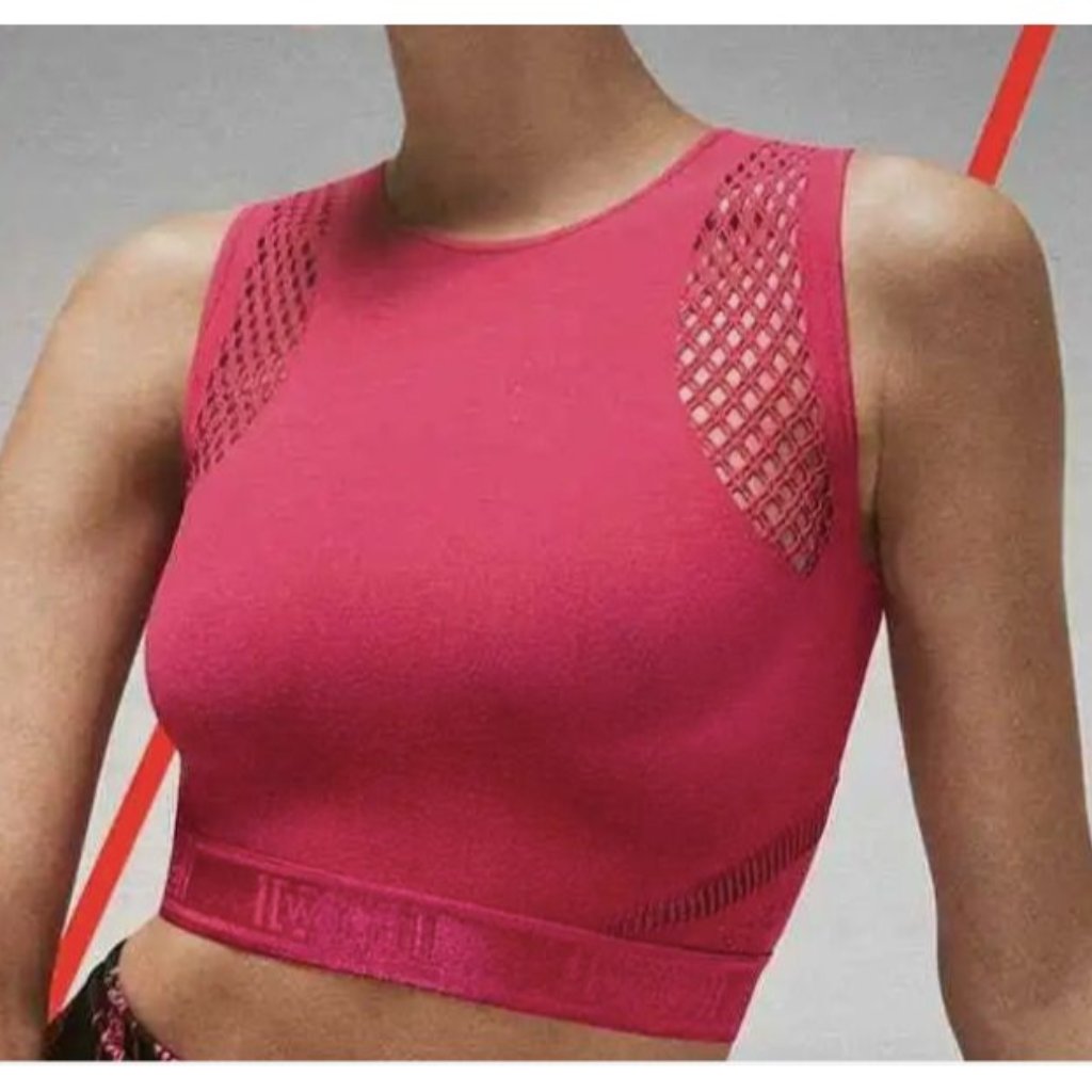 Wolford Shuri Crop Top Color: Moon Indigo Size: Small 52854